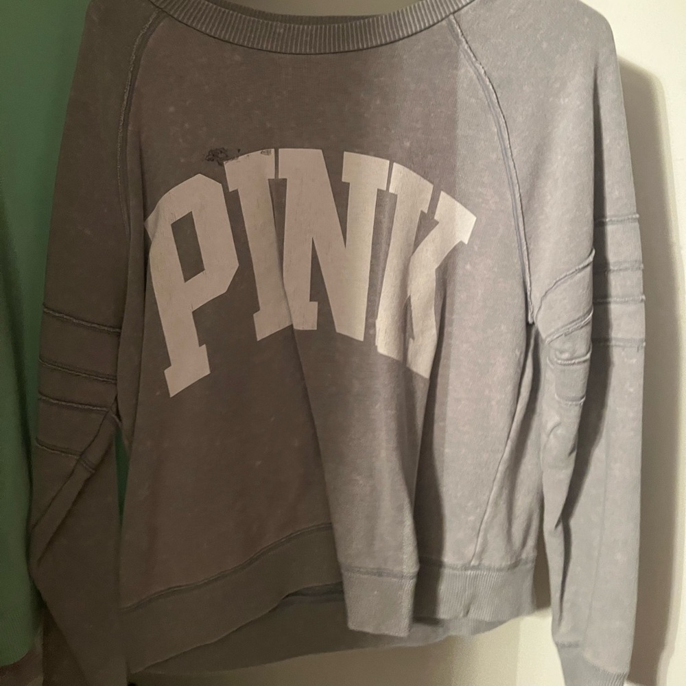 Gray pink sweater